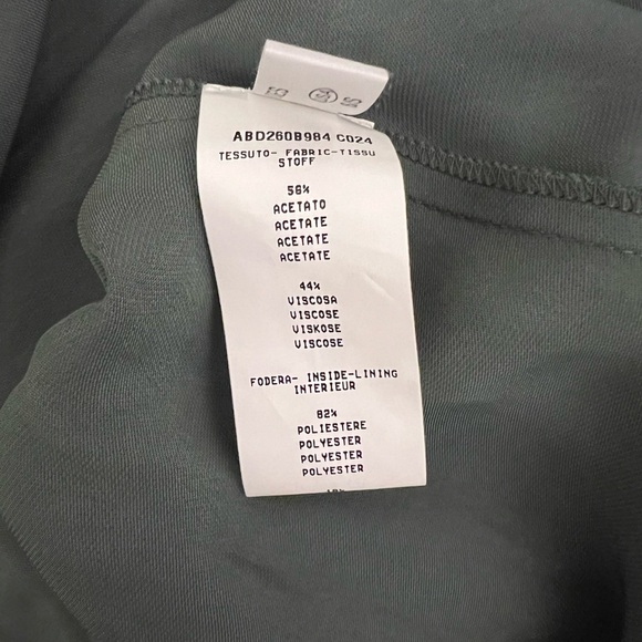 NWT Fabiana Filippi Green Silk Satin Long Dress with Pockets - Picture 9 of 11